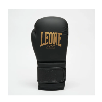 Боксерські рукавиці Leone GN059D Black/Gold 16 унцій