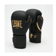 Боксерские перчатки Leone GN059D Black/Gold 12 унций