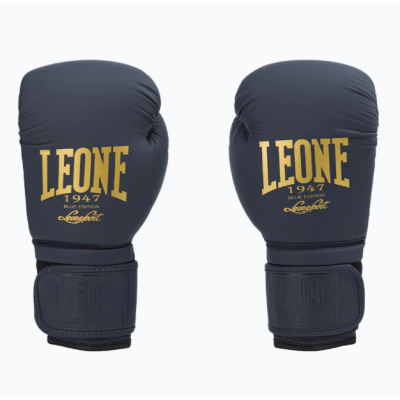 Боксерські рукавиці Leone GN059B Blue Edition 14 унцій