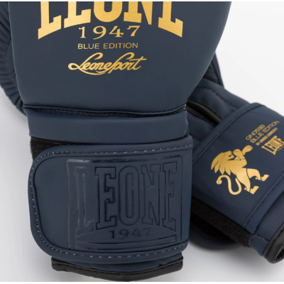 Боксерські рукавиці Leone GN059B Blue Edition 14 унцій
