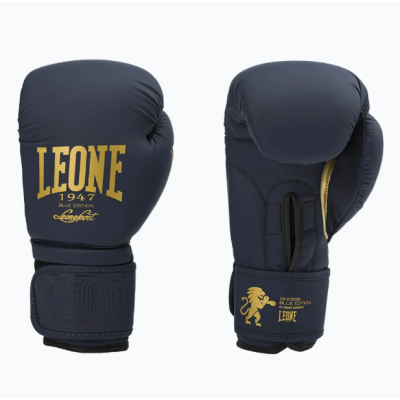 Боксерські рукавиці Leone GN059B Blue Edition 14 унцій