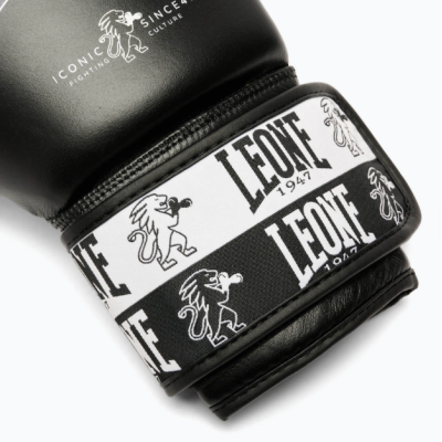 Боксерські рукавиці Leone GN208 ICONIC Black 12 унцій