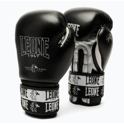 Боксерські рукавиці Leone GN208 ICONIC Black 12 унцій