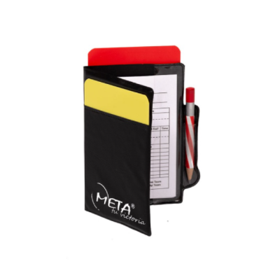 Набір карток арбітра Meta Referee Warning Cards Kit чорний Уні OFSM