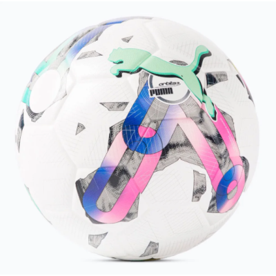 Футбольный мяч Puma Orbita 3 TB (FIFA Quality) белый, желтый, розовый, зеленый Уни 4