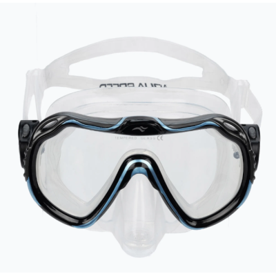 Маска для дайвінгу Aqua Speed JAVA 3099 синій, чорний, прозорий Уні OSFM