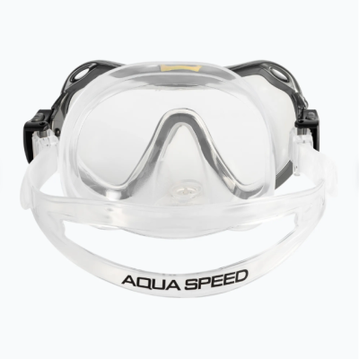 Маска для дайвінгу Aqua Speed JAVA 3100 жовтий, чорний, прозорий Уні OSFM