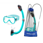 Набір маска і трубка Aqua Speed ALIZE FS + SAMOS 61091 бірюзовий Діт OSFM