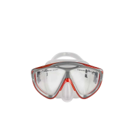 Маска+пласт.бокс M 286S Junior (прозрачное силикон) красный/серый, синий/черный