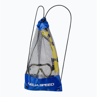 Набір маска і трубка Aqua Speed JAVA + ELBA 8206 жовтий Уні OSFM