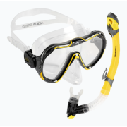 Набір маска і трубка Aqua Speed JAVA + ELBA 8206 жовтий Уні OSFM