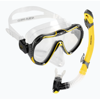 Набір маска і трубка Aqua Speed JAVA + ELBA 8206 жовтий Уні OSFM