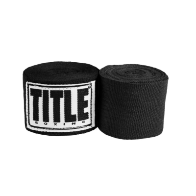 Бинти для боксу TITLE Boxing Mexican Style 180" Black (4.5м.)