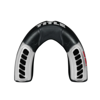 Капа TITLE Boxing Gel Triple-Shox 2.0 Black/Grey доросла (вік 11+) Grey/Black