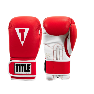 Боксерські рукавиці TITLE Boxing Pro Style Leather Gloves3.0 Red/White 16 oz