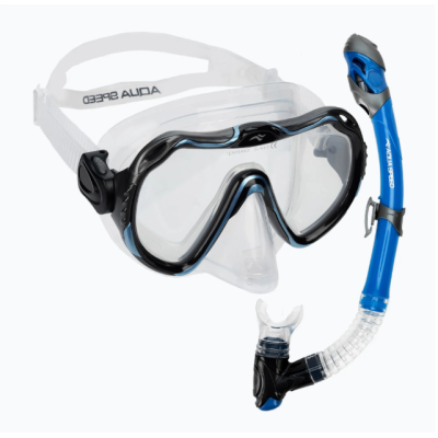 Набір маска і трубка Aqua Speed JAVA + ELBA 8205 синій Уні OSFM