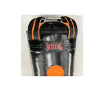 Мішок боксерський "Бочка"с кругами h-1,80м/d=0.45м усил - ПВХ (чорно-помаранчевий)