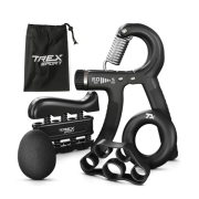 Набор регулируемых эспандеров 5-60 кг Trex Sport TX-005HSA черный