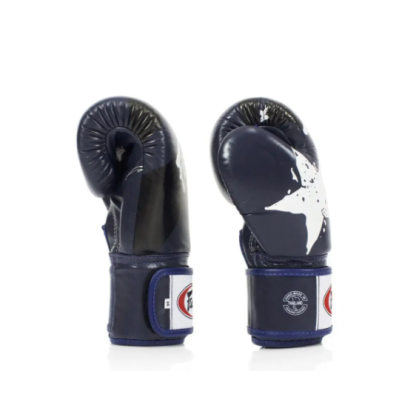 Боксерські рукавиці Fairtex BGV1 Nation Print Blue 14 унцій