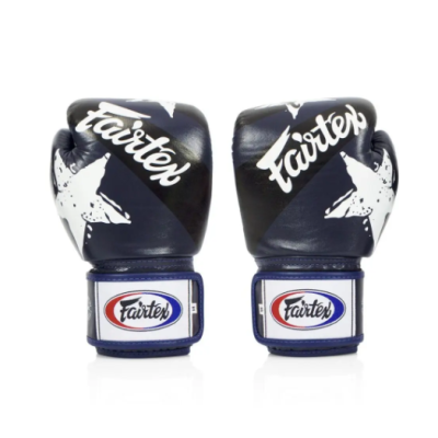 Боксерські рукавиці Fairtex BGV1 Nation Print Blue 14 унцій
