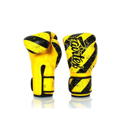 Боксерські рукавиці Fairtex BGV14Y Yellow/Black 10 унцій