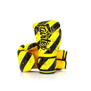 Боксерські рукавиці Fairtex BGV14Y Yellow/Black 10 унцій