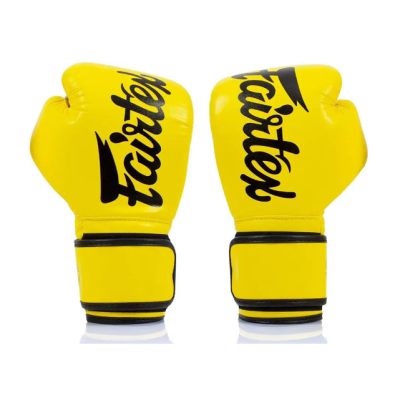 Боксерские перчатки Fairtex BGV14 Yellow 10 унций