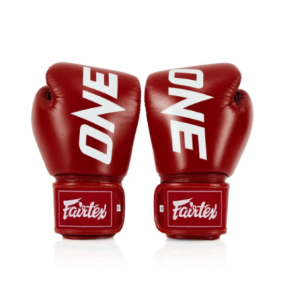 Боксерські рукавиці Fairtex BGV1-ONE (натуральна шкіра) Red 12 унцій