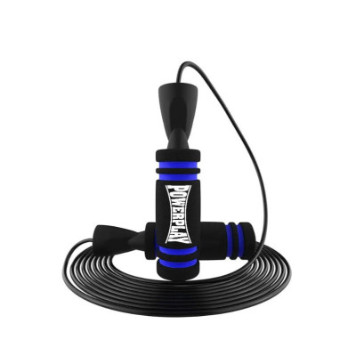 Скакалка скоростная PowerPlay 4213 Jump Rope Черно/Темно синяя 3м