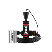 Скакалка швидкісна PowerPlay 4212 X ROPE з обтяжувачами Чорно/Червона (120г*2) 3м