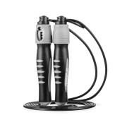 Скакалка з лічильником PowerPlay 4215 Jump Rope With Counter Чорно/Сіра 2.75 см