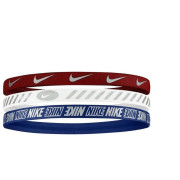 Пов'язка на голову Nike W HEADBANDS 3.0 3 PK METALLIC UNIVERSITY червоний, білий, синій Уні One Size