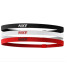 Пов'язка на голову Nike Headbands 2.0 3PK чорний, білий, червоний Уні One Size - ціна за 1 шт.