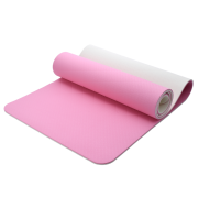 Коврик для фитнеса Ecofit MD9012 двухслойный TPE 1830*610*6мм - Розовый + Светло-розовый