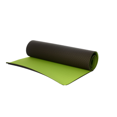 Килимок для фітнесу Ecofit MD9012 двошаровий TPE 1830*610*6мм- Темно-зелений + зелений