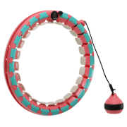 Хула-хуп Ecofit MD1495 массажный с утяжелителем - Розовый+зеленый