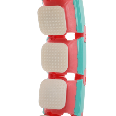 Хула-хуп Ecofit MD1495  массажный с утяжелителем - Рожевий+зелений