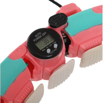 Хула-хуп Ecofit MD1495  массажный с утяжелителем - Рожевий+зелений