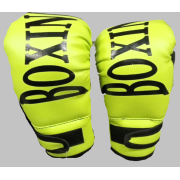 Боксерские перчатки PRO 4oz, черно-зеленые