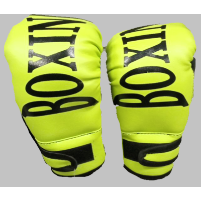 Боксерські рукавиці PRO 4oz, чорно - зелені