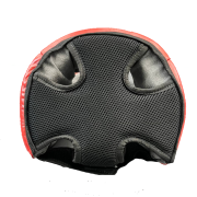 Шолом боксерський Маска шкіра / екошкіра ,L (червоний)