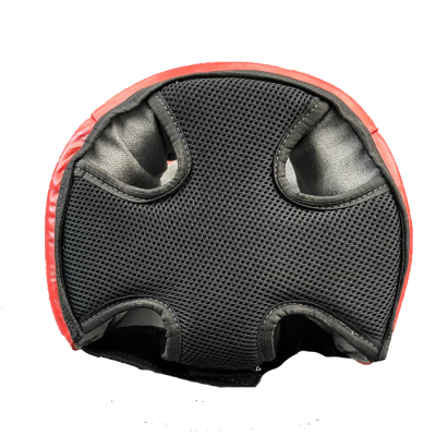 Шолом боксерський  Маска шкіра / екошкіра ,L (червоний)