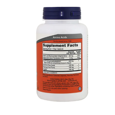 NOW 5-HTP 200 мг 60 веган капс