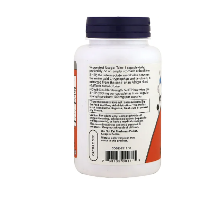 NOW 5-HTP 200 мг 60 веган капс