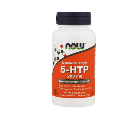 NOW 5-HTP 200 мг 60 веган капс