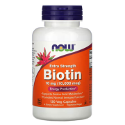 NOW BIOTIN 10 мг (10,000 мкг) 120 веган капс