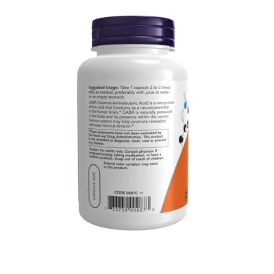 NOW GABA  500 мг - 100 веган капс