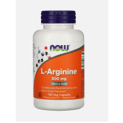 NOW L-Arginine 500 мг 100 веган капс