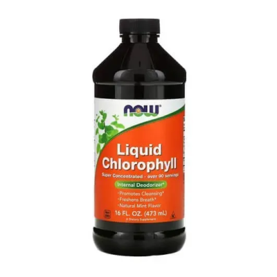 NOW Liquid Chlorophyll & Mint - 473 мл