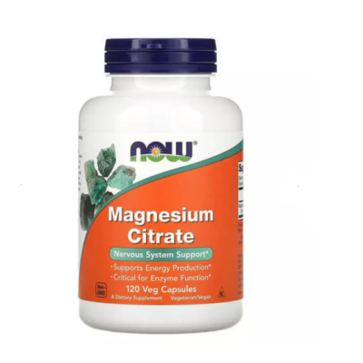 NOW Magnesium Citrate - 120 веган капс